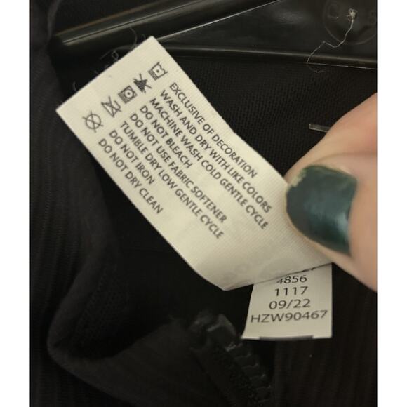 90 Degree by Reflex Women's Academy Crop Rib Half-Zip Pullover Top - Size Medium - Picture 7 of 7